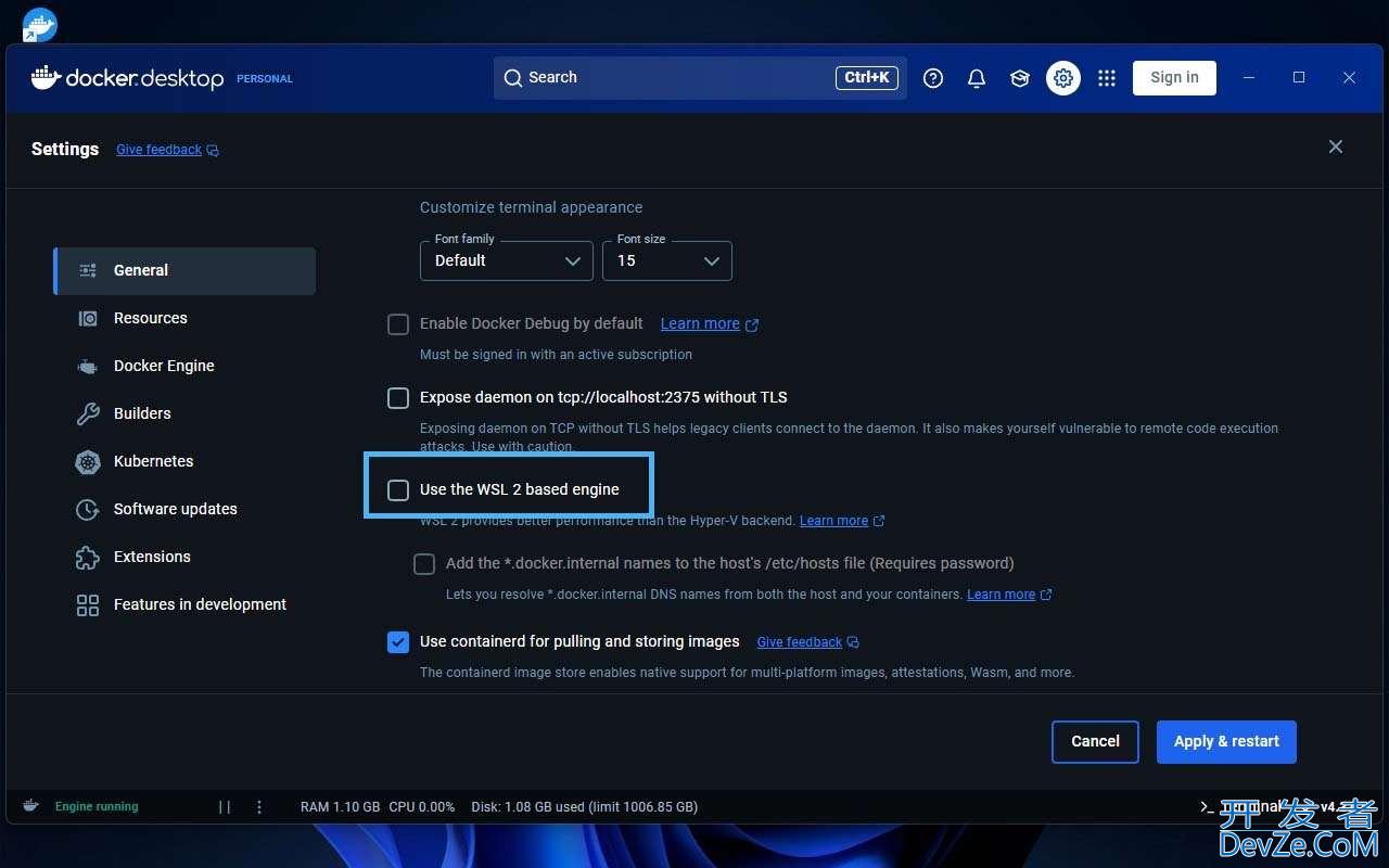 Win11系统中Docker Desktop 安装和配置指南