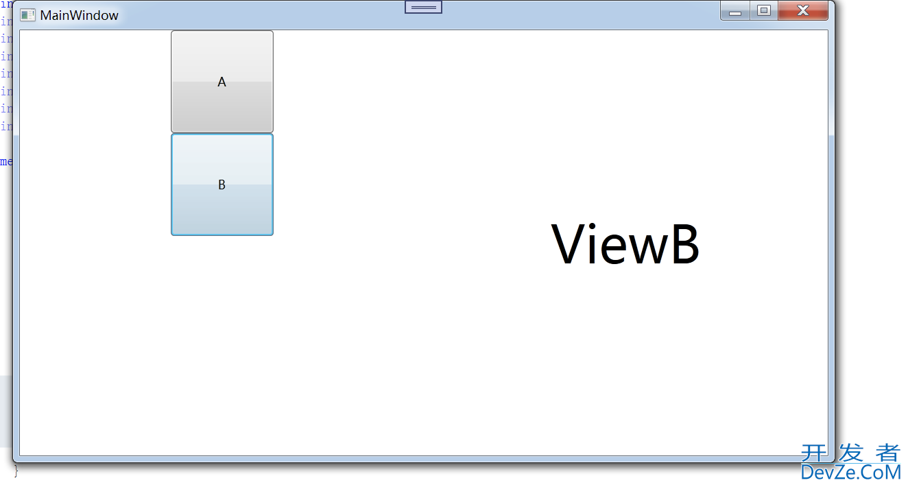 WPF仿Tabcontrol实现切换多个不同View