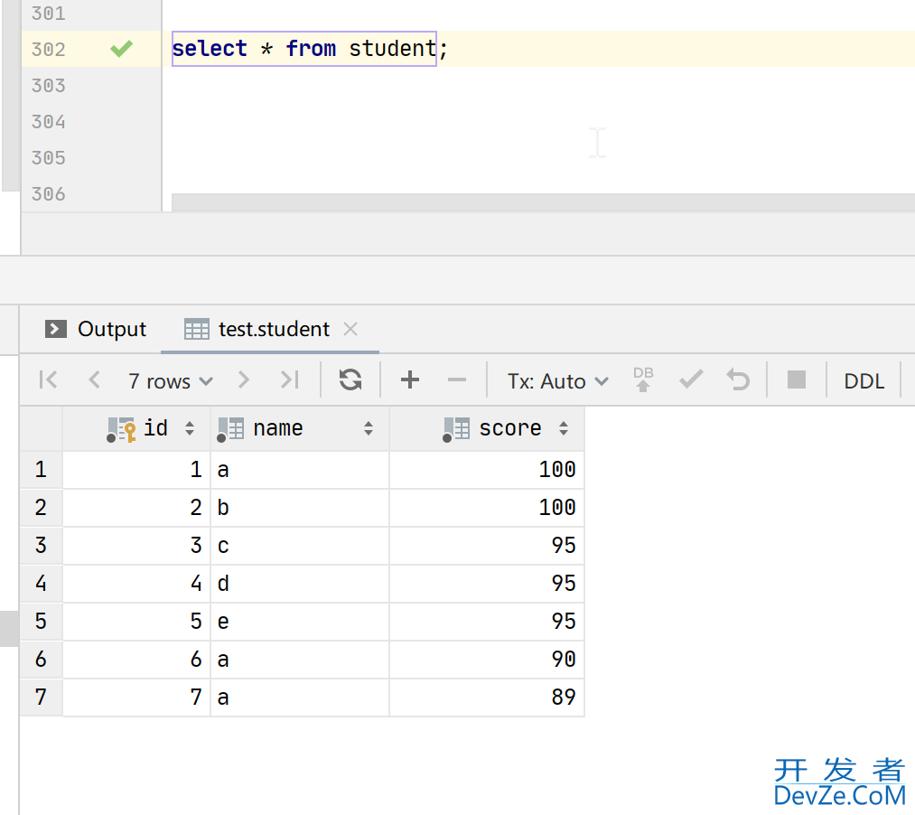 MySQL之dense_rank()分组排序函数的使用