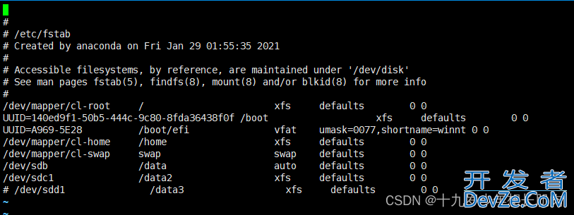Linux服务器挂载新硬盘方式