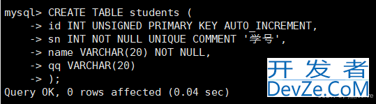 MySQL表的CURD使用