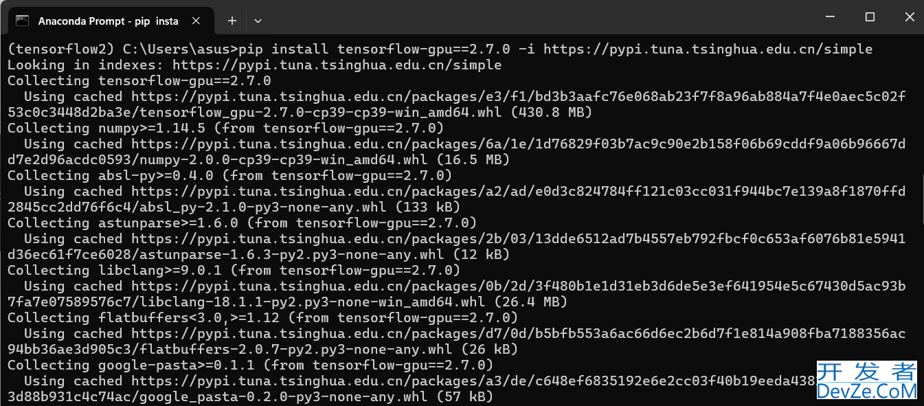 TensorFlow安装CPU版本和GPU版本的实现步骤