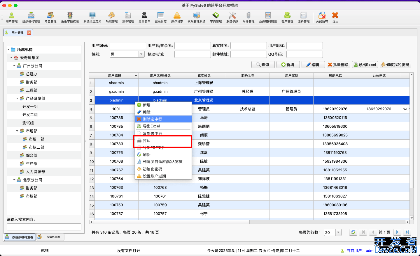 Python实现跨平台表格数据分页打印预览处理详解