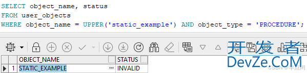 Oracle PL/SQL中“表或视图不存在“错误的解决方案