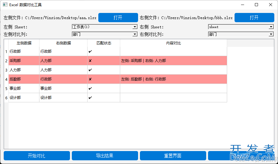 使用Python开发Excel表格数据对比工具