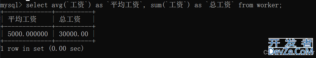 MySQL数据库中表的查询实例(单表和多表)
