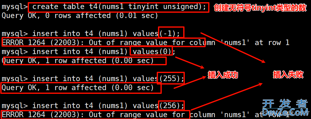 Mysql中的数据类型用法及解读