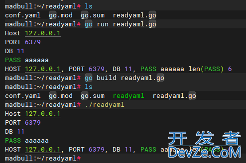 Golang实现yaml配置文件的解析
