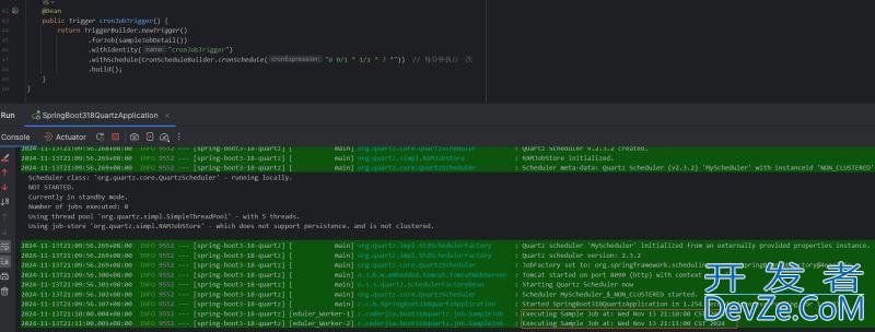 SpringBoot3整合Quartz实现定时任务的示例