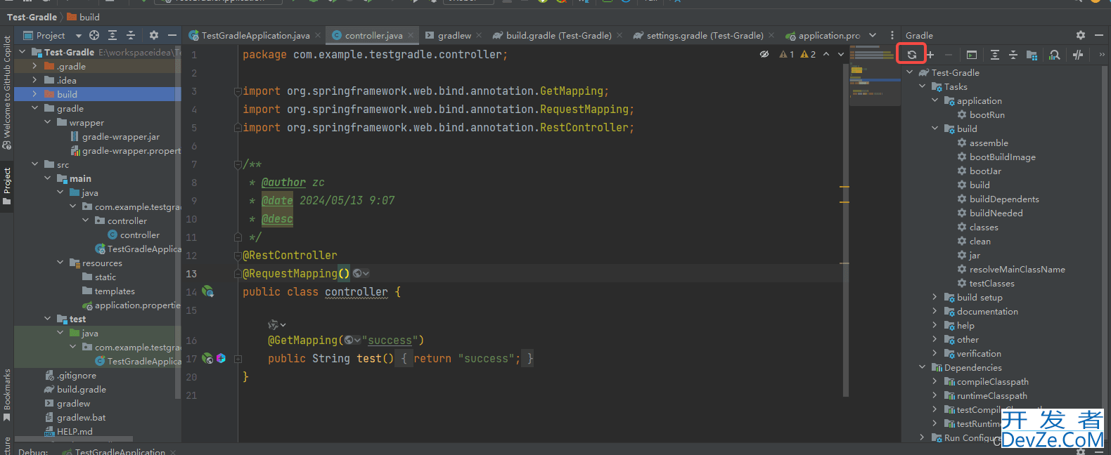 idea SpringBoot+Gradle环境配置到项目打包