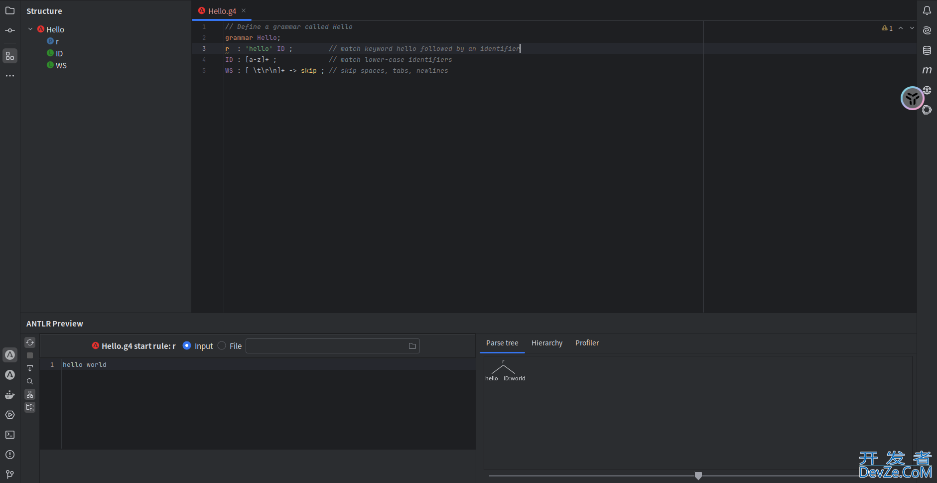 Java使用ANTLR4对Lua脚本语法校验详解