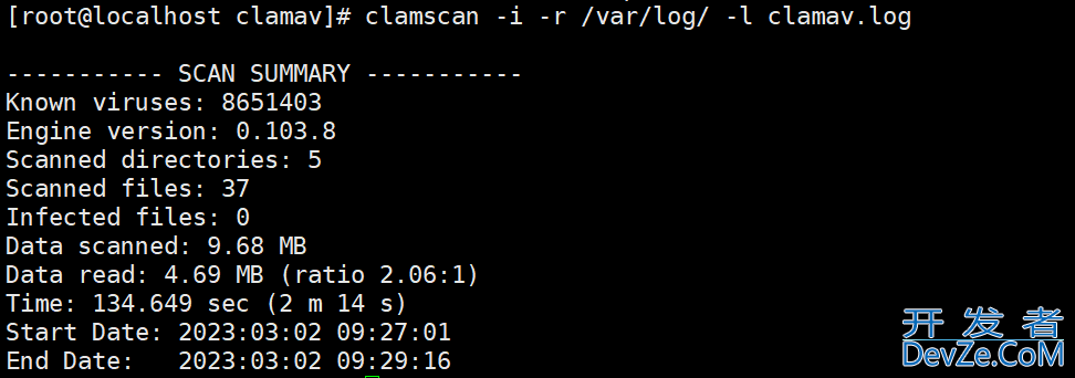 Linux安装杀毒工具ClamAV，并配置邮件告警