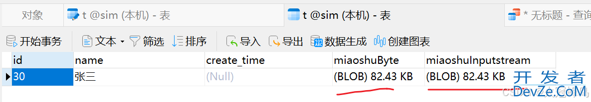 java代码如何实现存取数据库的blob字段