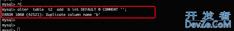 mysql存储过程遇到ERROR 1060 (42S21):Duplicate column问题及解决方案