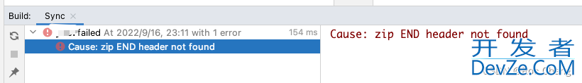 IDEA Gralde报错:Cause:zip END header not found的解决