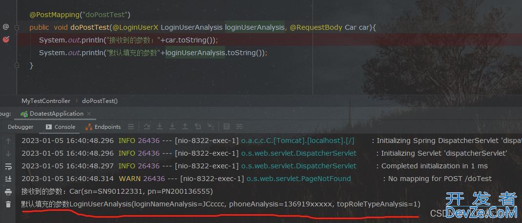 Springboot Controller接口默认自动填充业务实体参数值详解