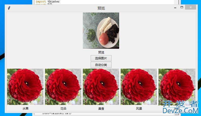 python实现图片自动分类小程序