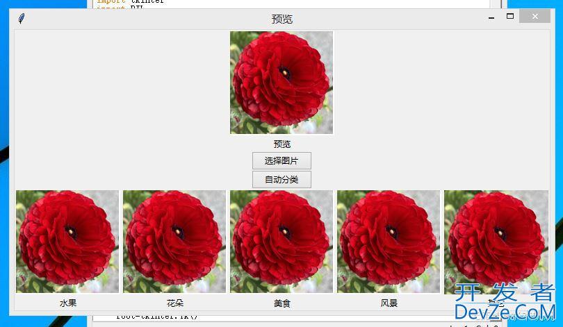 python实现图片自动分类小程序