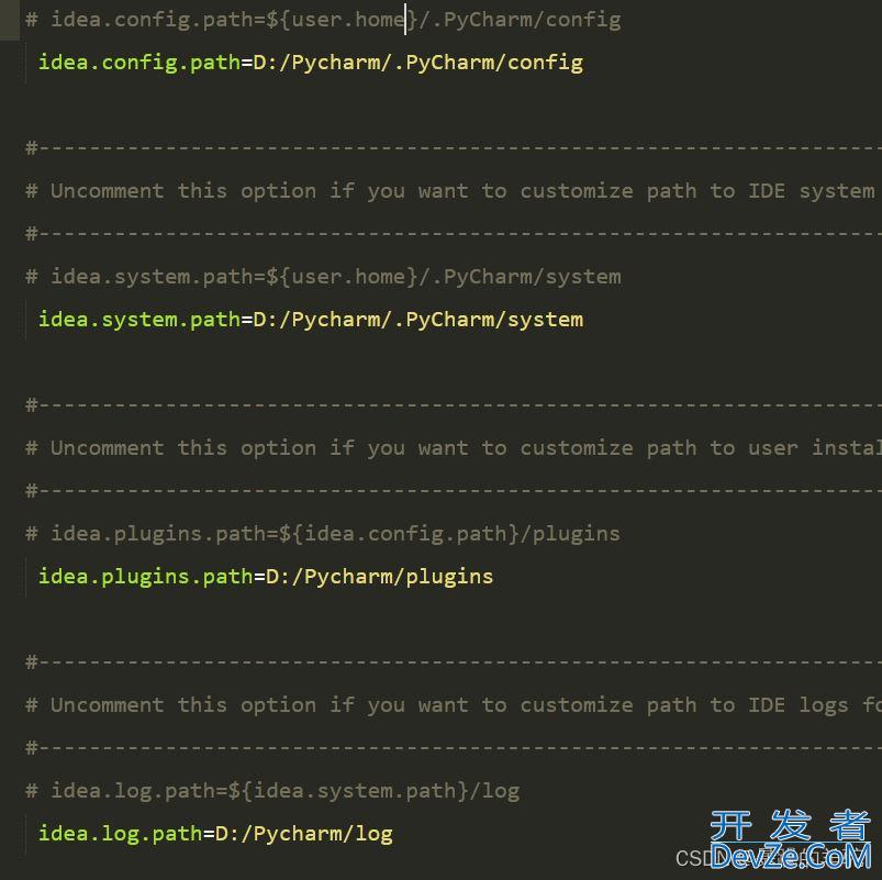 idea、pycharm使用后占用C盘空间,修改安装位置的方式