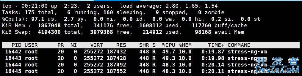 Linux系统之stress-ng测压工具的使用