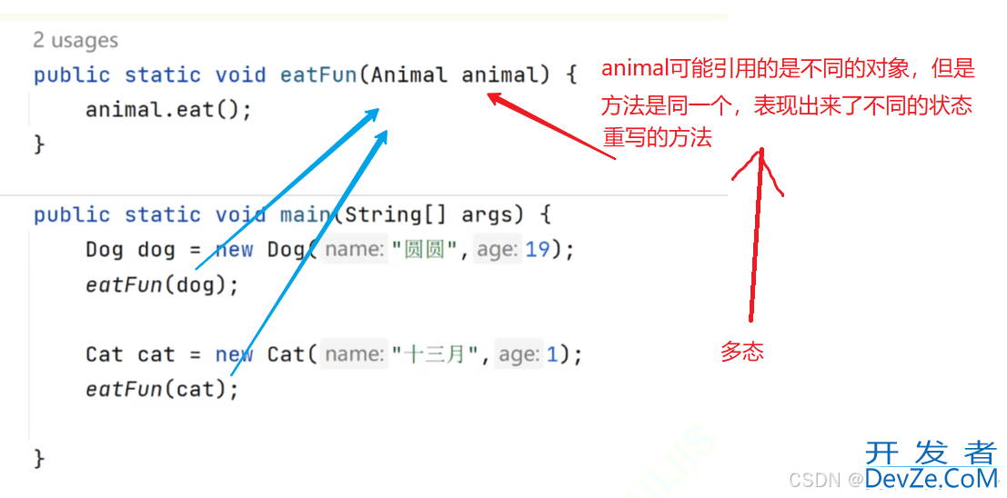 Java多态向上转型和向下转型及优点总结