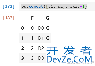 pandas实现数据concat拼接的示例代码