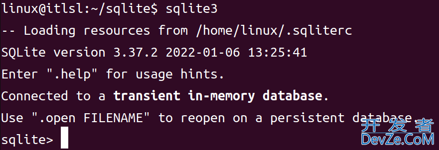 Linux系统上sqlite3的使用操作实例