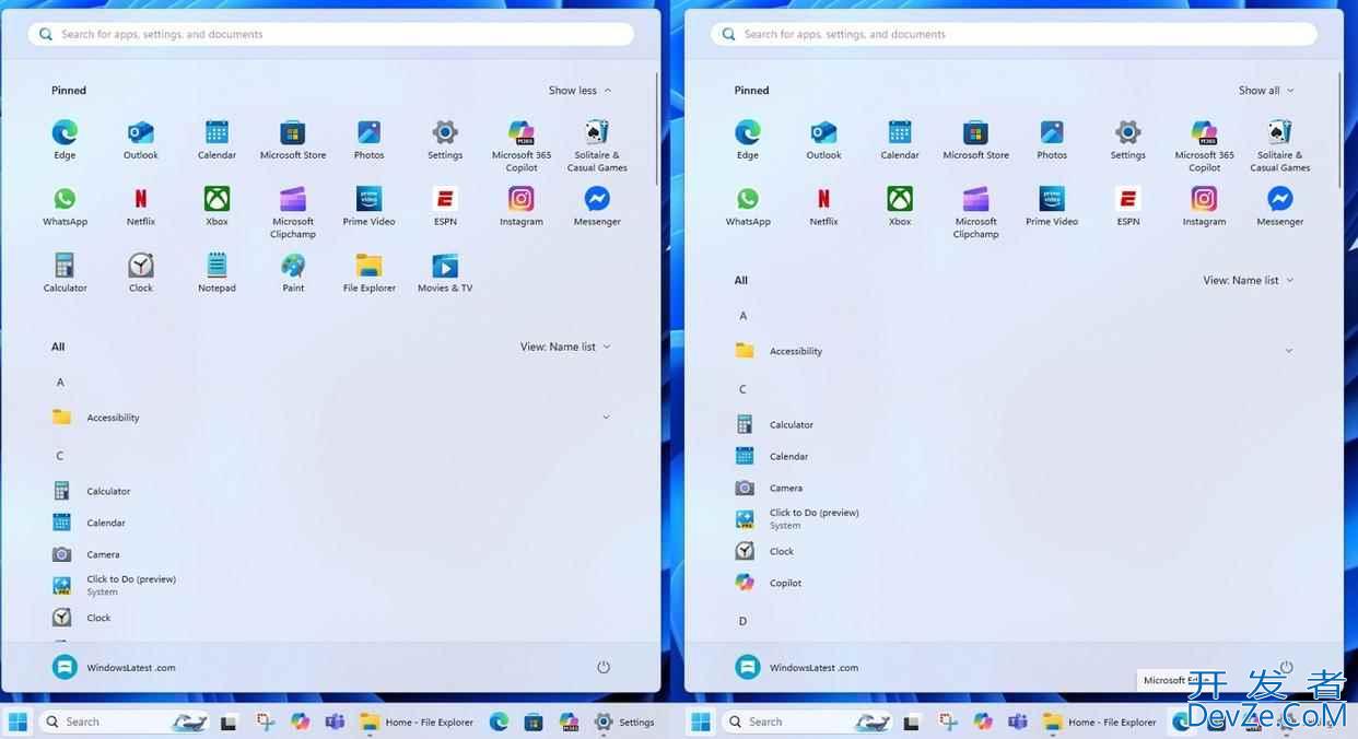 Win11 25H2新开始菜单之应用分类揭秘:仅靠15MB JSON文件实现