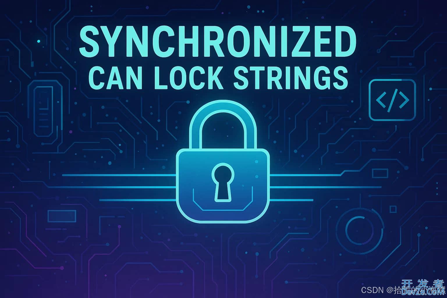JAVA中Synchronized能否加锁字符串详解