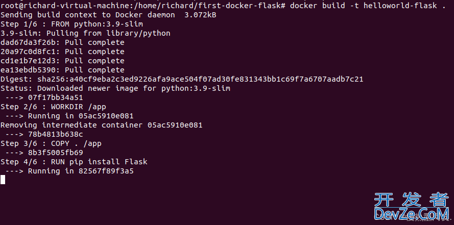 使用Docker构建Python Flask程序的详细教程