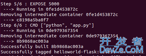 使用Docker构建Python Flask程序的详细教程