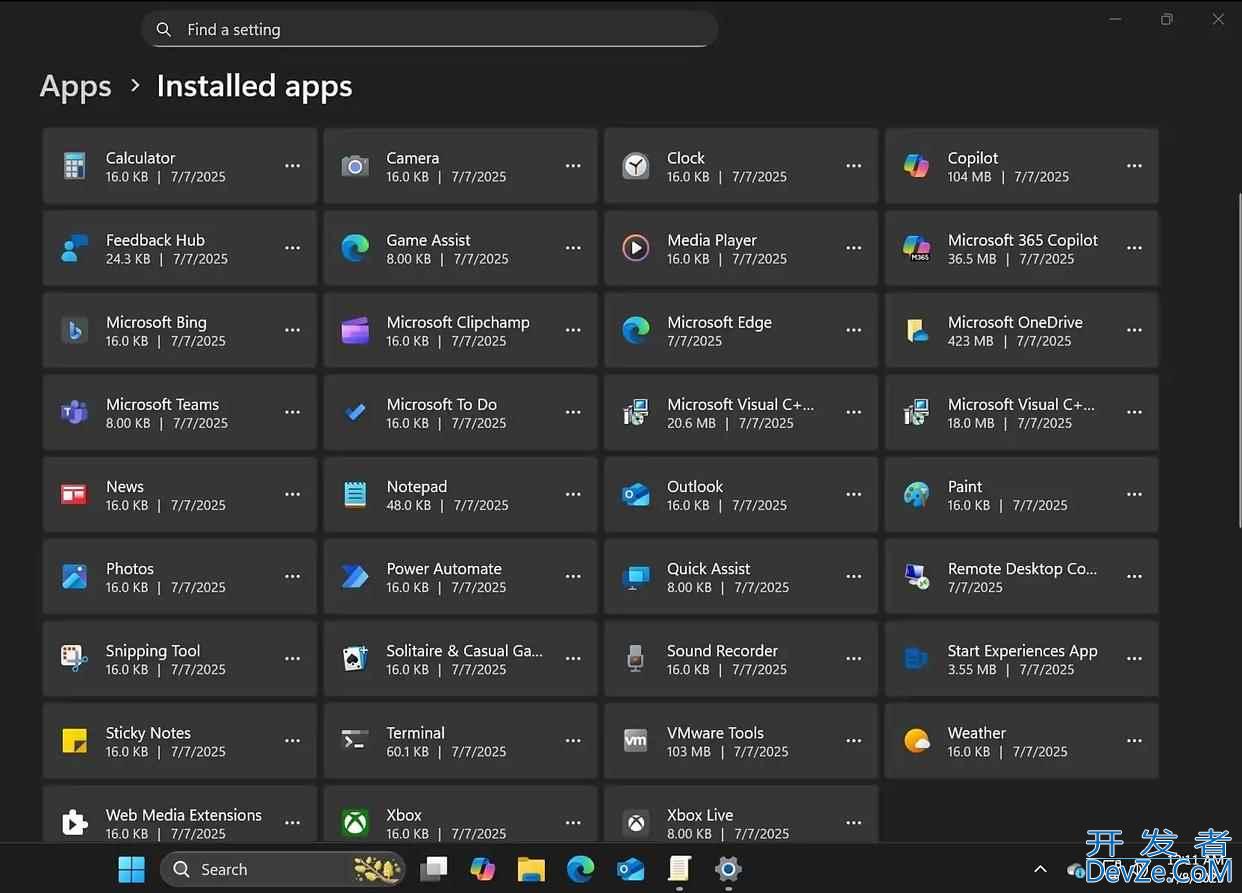预装应用瘦身! 微软Win1125H2新策略支持卸载预装应用
