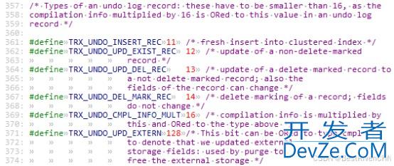 MySQL InnoDB undo log数据结构用法详解