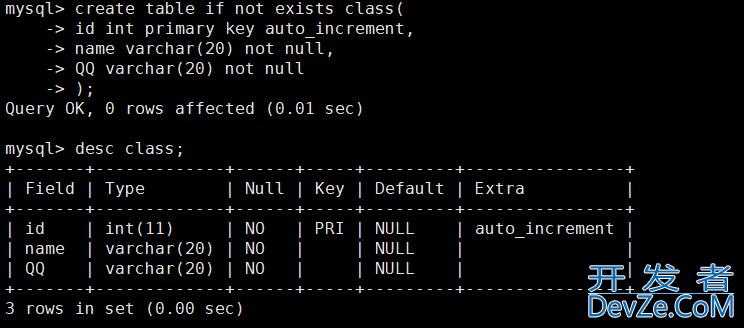 MySQL基本查询方式(表的增删查改)