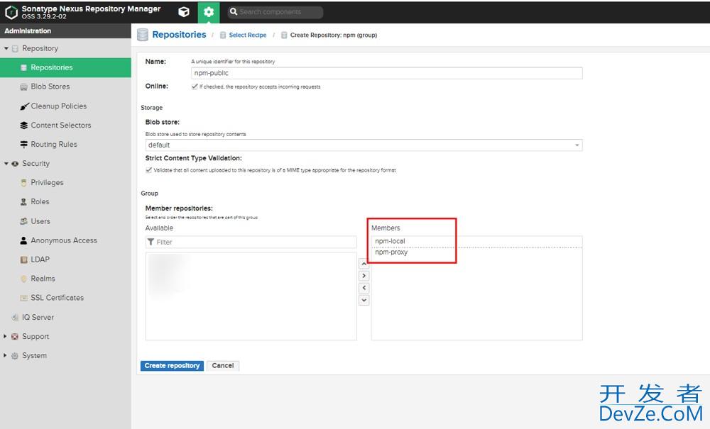 Nexus配置npm私有仓库全过程