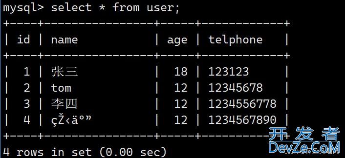 MySQL中C接口的实现