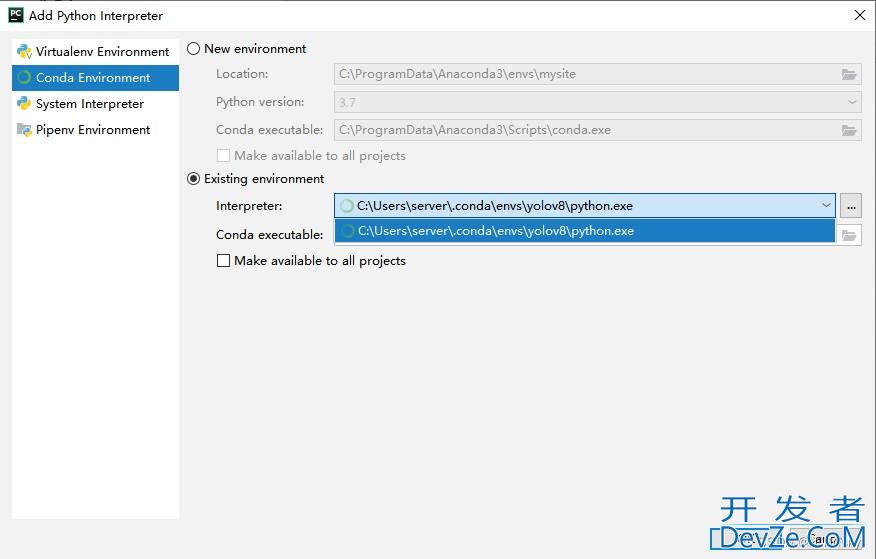 Python Anaconda创建虚拟环境及Pycharm使用虚拟环境详解