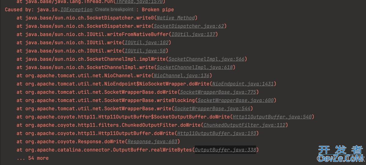 Java异常报错: java.io.IOException: Broken pipe解决方案