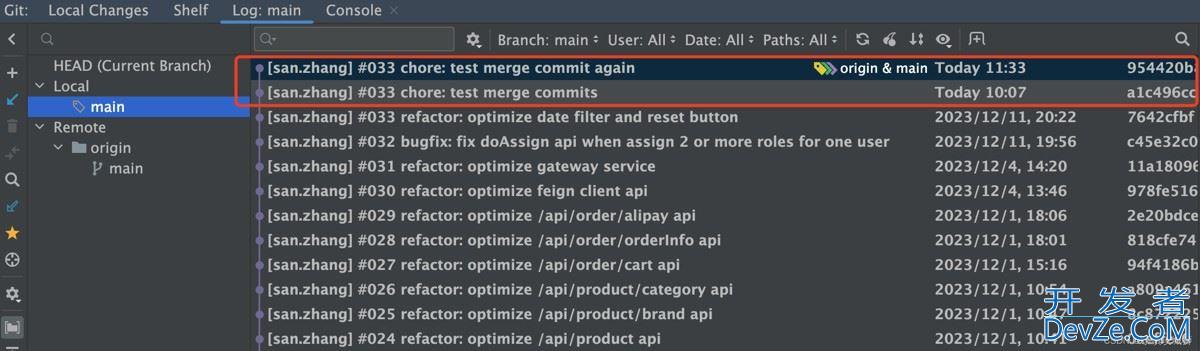 Git在IDEA中合并多个commit为一个 Git在IDEA中合并多个commit为一个