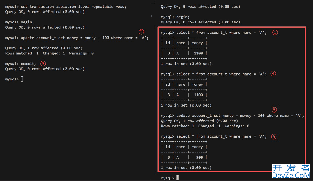 MySQL的事务机制与并发读异常示例详解