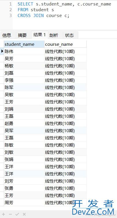 MySQL数据连接查询和子查询操作过程