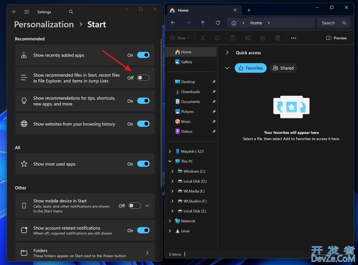 Win11可隐藏开始菜单推荐内容同时禁用两大核心功能 Win11可隐藏开始菜单推荐内容同时禁用两大核心功能